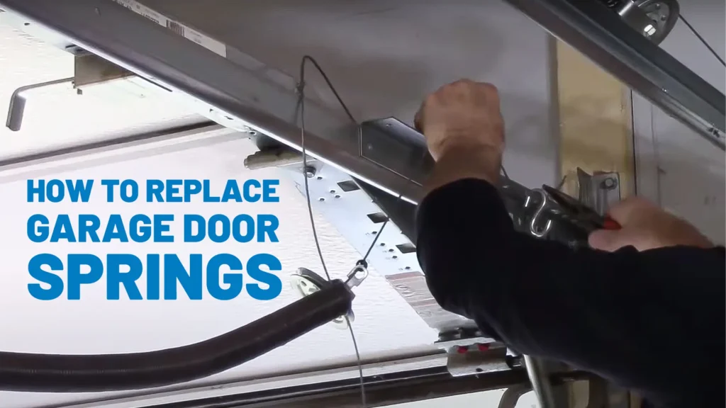 how to replace garage door springs